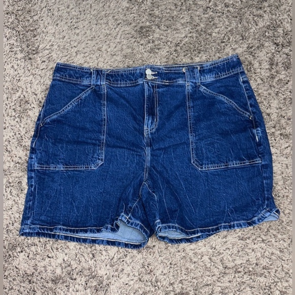 Lane Bryant Size 16 Cargo jeans high rise 5” denim